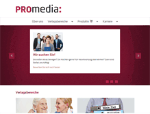 Tablet Screenshot of pro-media.de
